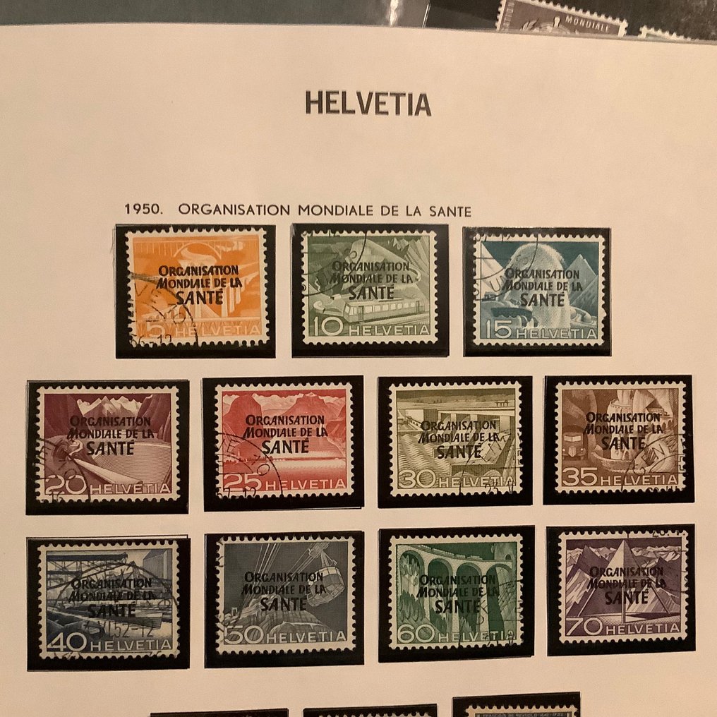 Schweiz 1948/1986 - Servicefranker for det internationale sundhedsorgan, WHO. - Zumstein 1/40 #2.1