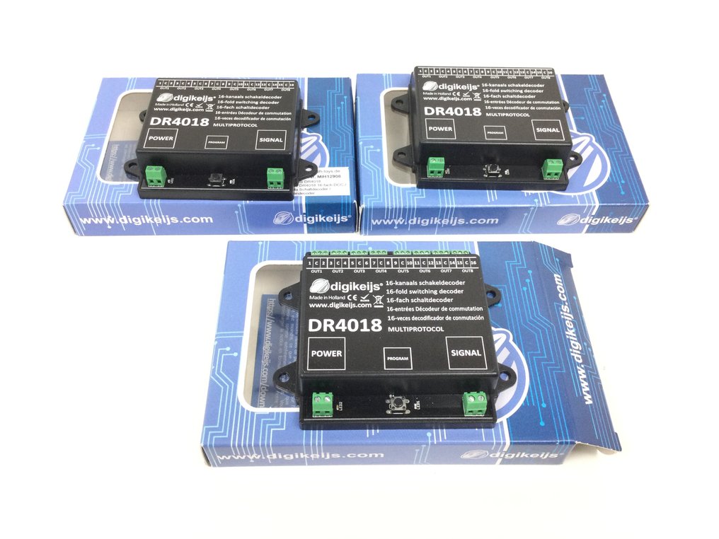 Digikeijs H0, N - DR4018 - Electronică (3) - Drie decodor de comutare cu 16 canale. #1.0