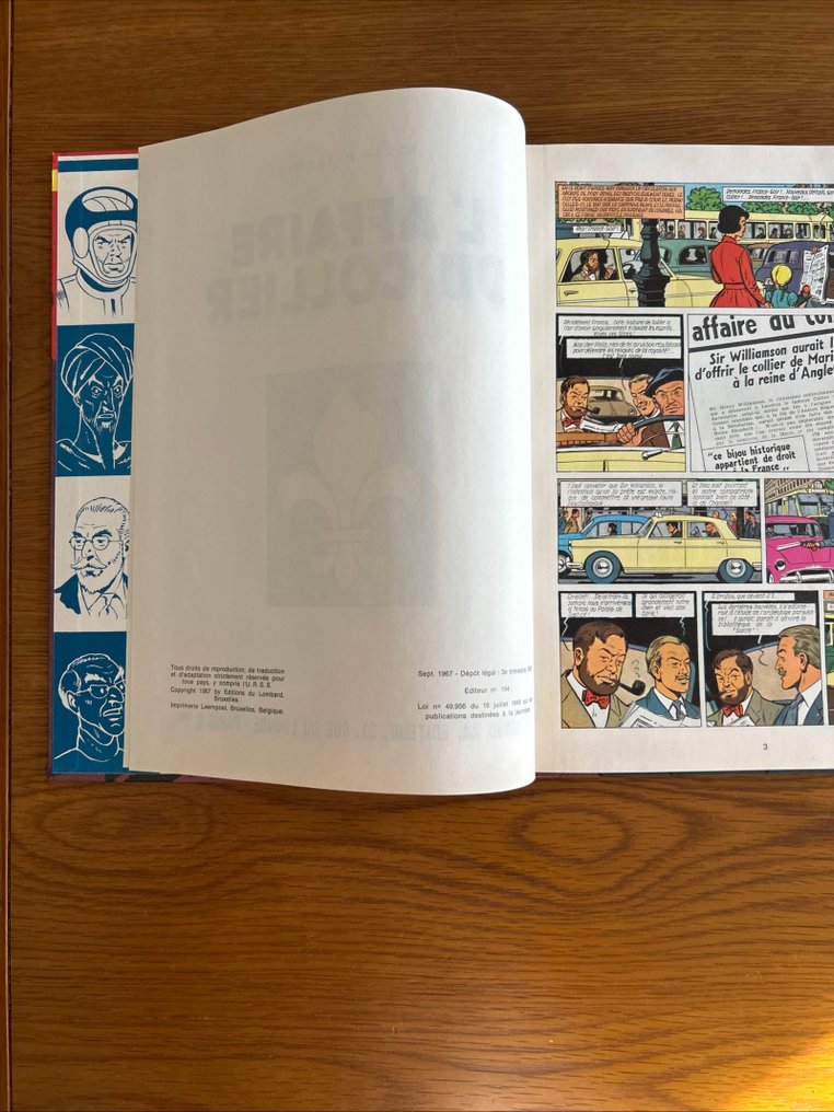 Blake et Mortimer T9 - L'Affaire du collier - C - 1 Album - First French edition - 1967 #3.2