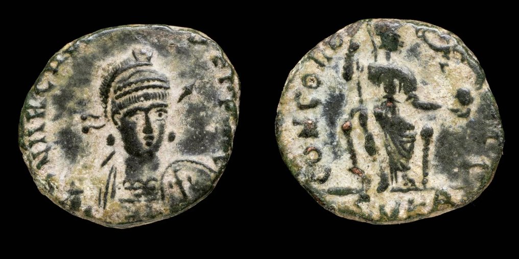 Impero romano. Onorio (393-423 d.C.). CONCORDIA AVGG, Cycicus (Senza prezzo di riserva) #1.0