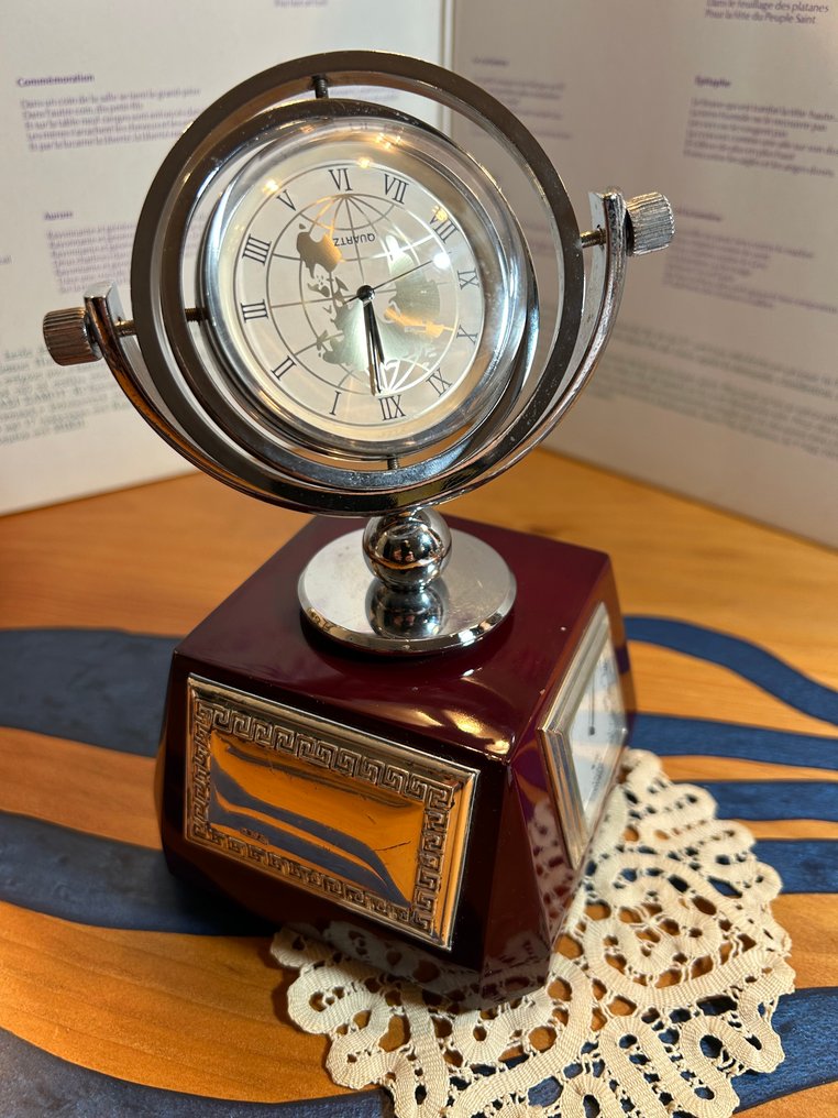 Cercle Tournant -   Ξύλο, Μέταλλο, Ασημί, λακας - 1970-1980 - Ρολόι σταθμού μετεωρολογίας #2.1