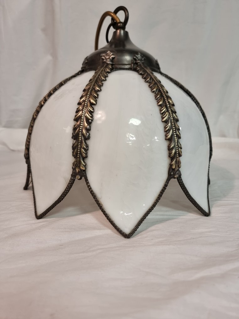 Lampada a sospensione - Vetro, Ottone - Tiffany STYLE con ottone #1.0