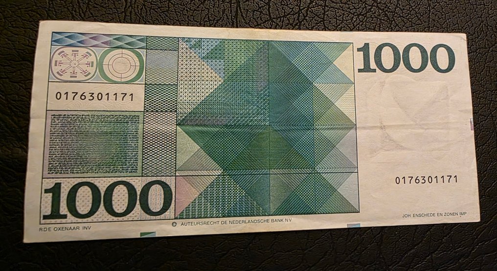 Netherlands. - 1000 Gulden 1972 - Pick 94 / PL128 #1.0