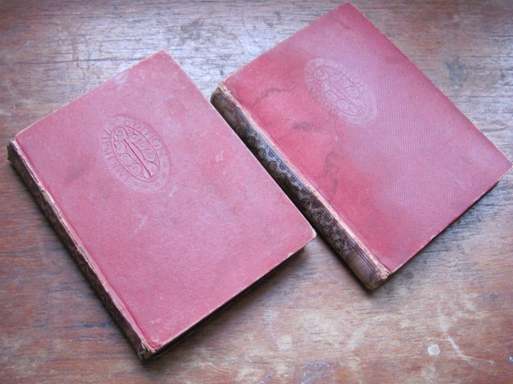 Mark Twain - The adventures of Huckleberry Finn Tauchnitz edition in two volumes. - 1885 #1.0
