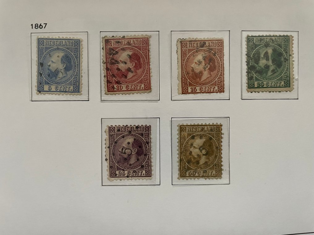 Netherlands 1852/1965 - Almost complete collection of 10 stamps #4.3