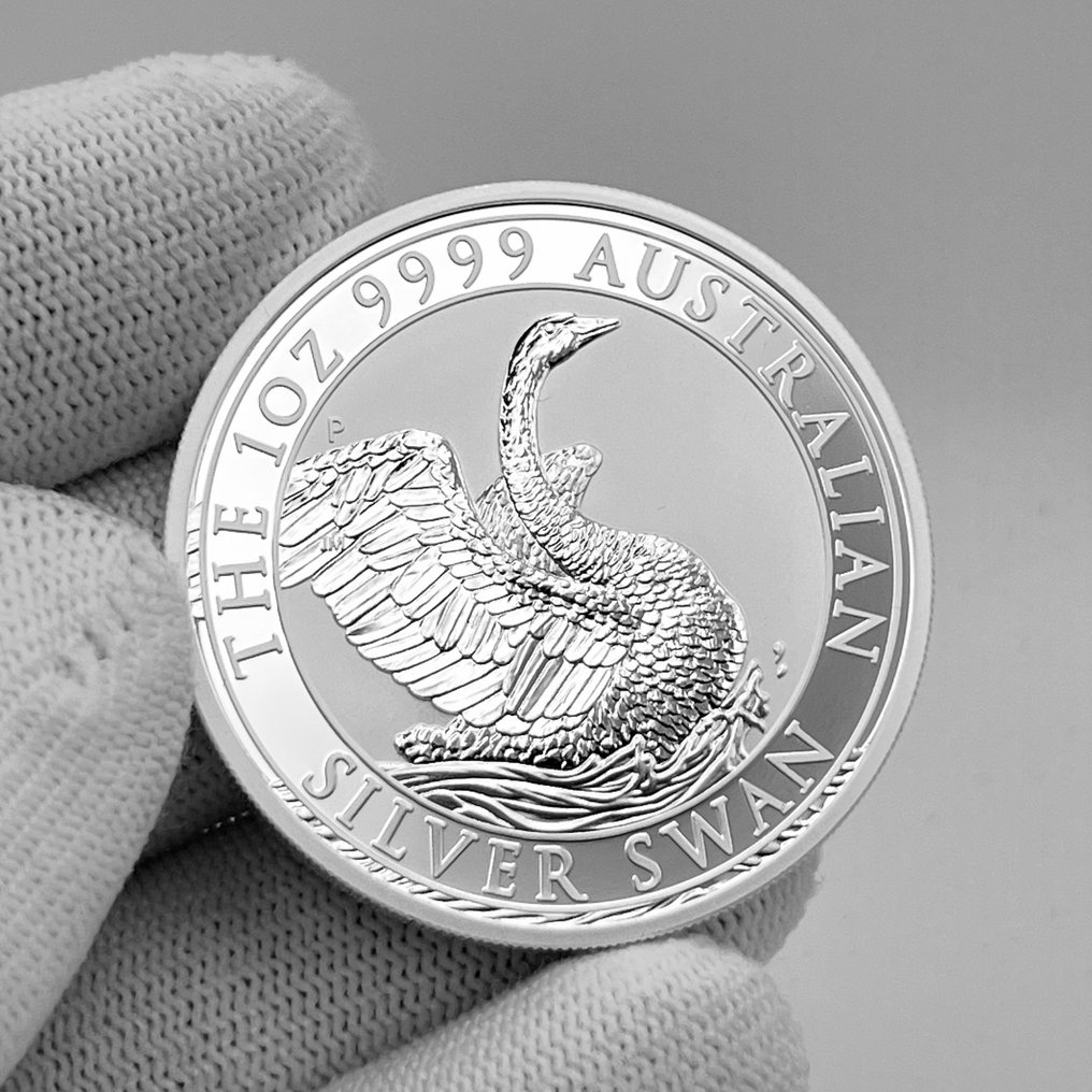 澳大利亚. 1 Dollar 2020 The Swan – 1 oz Silver Coin BU (999.9) - Highly collectible (没有保留价) #1.0