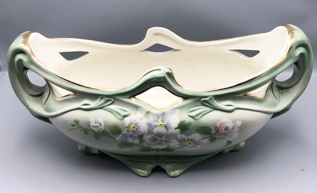 Keller & Guérin Luneville - 双耳花瓶  - 陶器 - 新艺术风格的花园盆景 #2.1