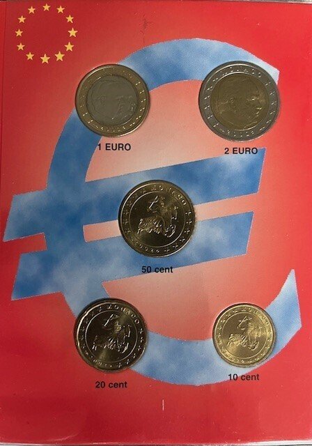 Monaco. Series 10 Cent - 2 Euro / 1 Euro 2002/2014 (7 items) (Ingen reservasjonspris) #1.0