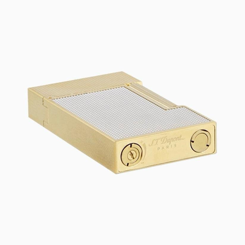 S.T. Dupont - S.T. Dupont Ligne 2 Duo Squares Silver Gold C16605 - Accendino - Oro, Placcato oro, Argento, Placcato argento #3.2