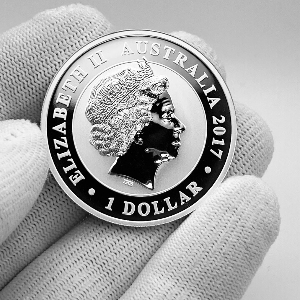 澳大利亚. 1 Dollar 2017 The Swan – 1 oz Silver Coin BU (999.9) - Highly collectible  (没有保留价) #3.2