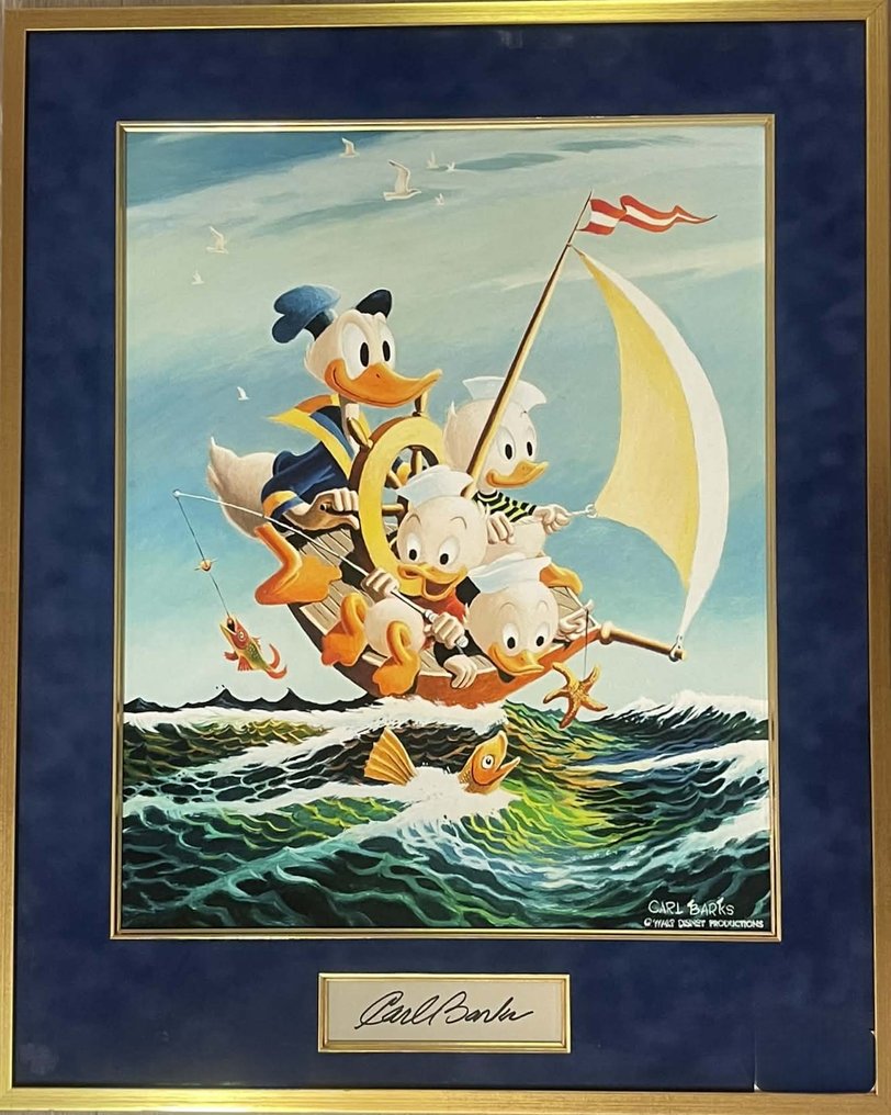 Carl Barks - Sailboat - fine art Carl Barks giclée #1.0