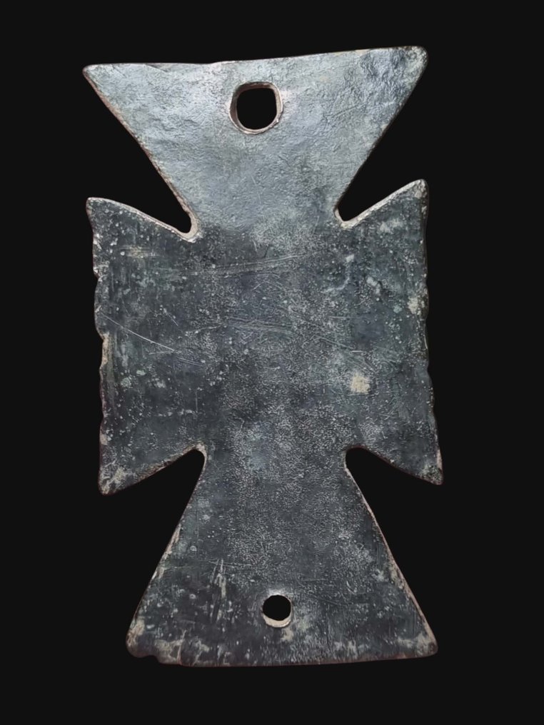 Μεσαιωνική, εποχή σταυροφόρων Μπρούντζος, Top Patina Cross Κρεμαστό κόσμημα (χωρίς τιμή ασφαλείας) #3.2