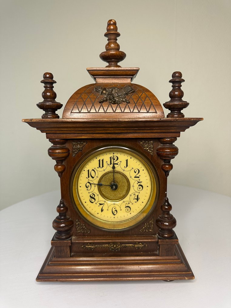 Zegar stołowy - Gustav Becker - - Dąb - 1910-1920 #2.1