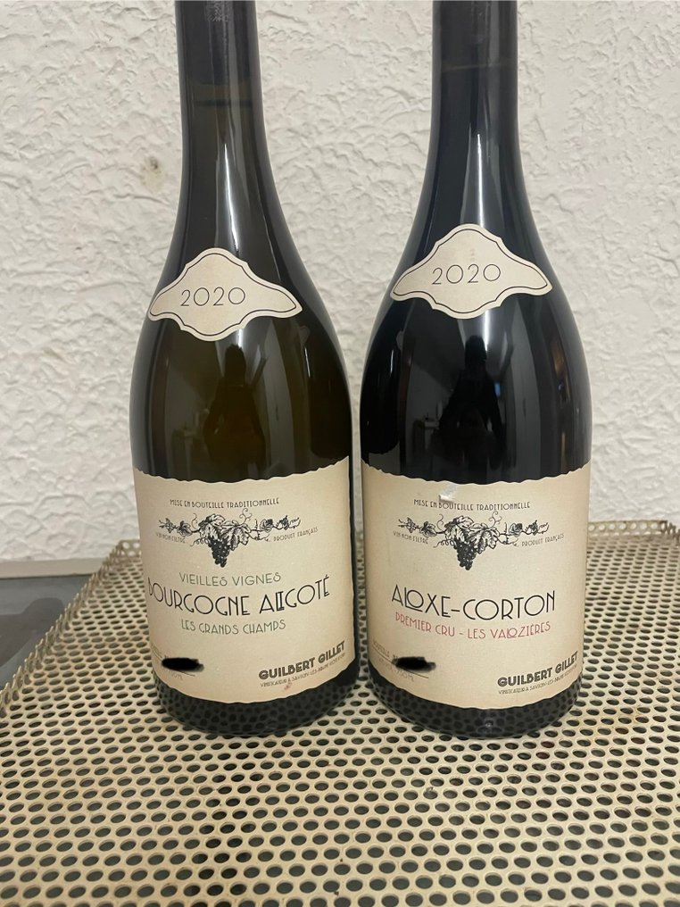 2020 Guilbert Gillet Bourgogne Aligot eé "Les Grands Champs" & Aloxe-Corton 1° Cru "Les Valozières" - Burgundy - 2 Bottles (0.75L) #1.0