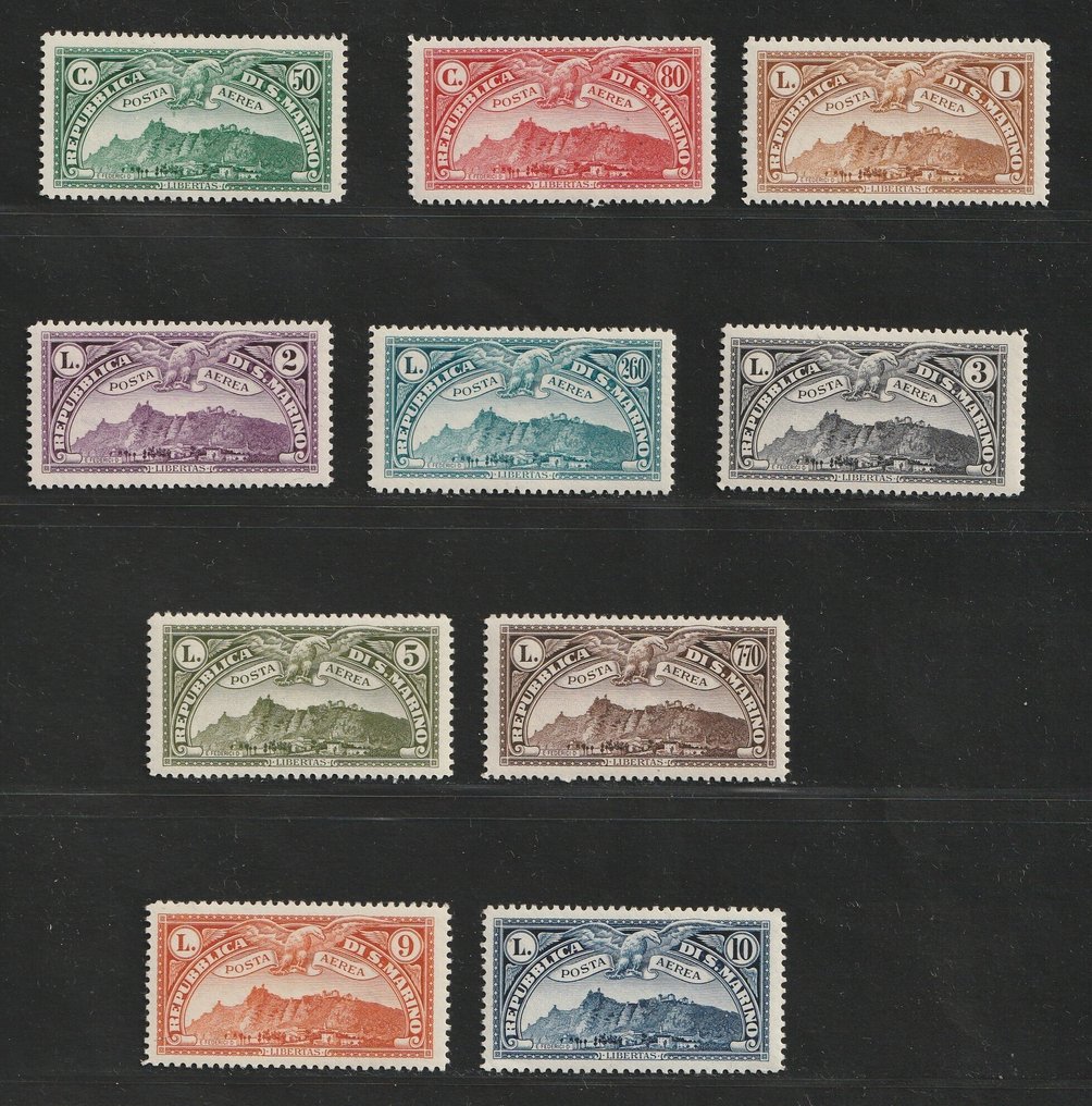 San Marino 1931 - Jobb félklasszikus értékek - Sassone PA1/PA10 #1.0