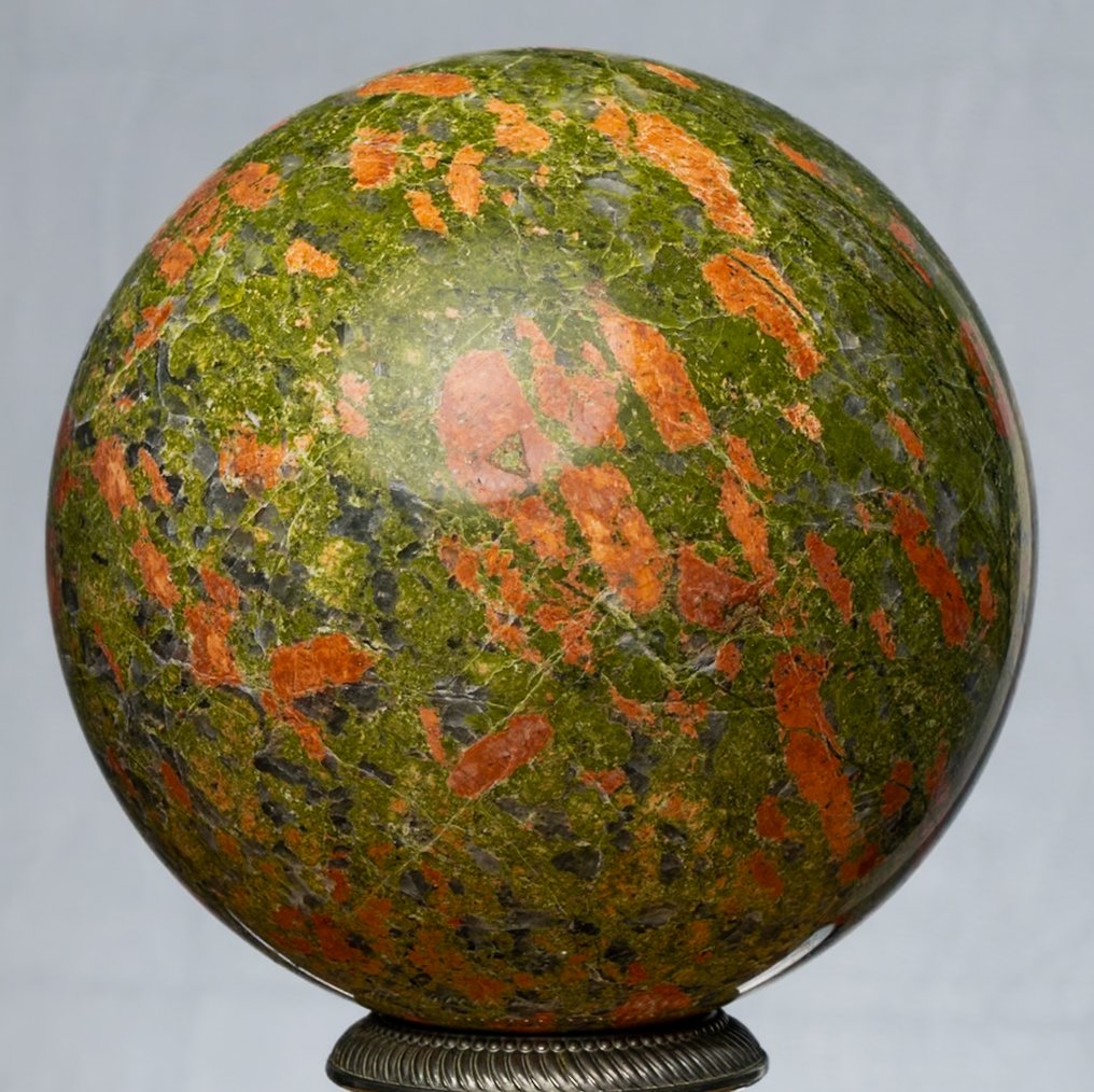 unakiet Fin Unakite-kule - Høyde: 13.31 cm - Bredde: 13.31 cm- 3600 g #4.3