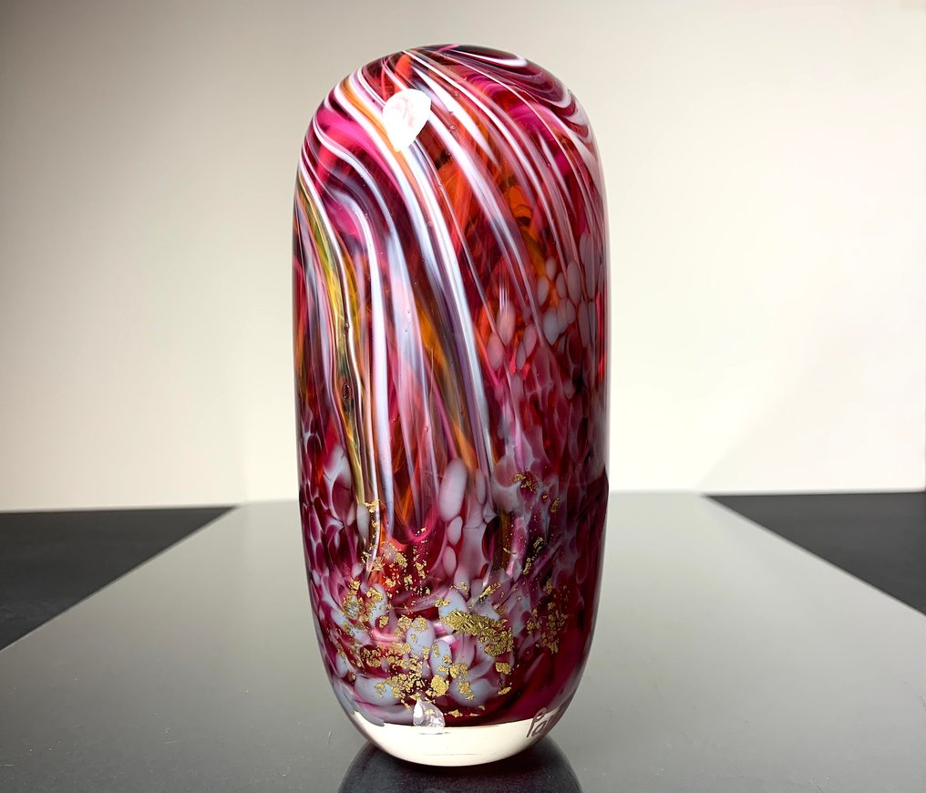 Maxence Parot - Jarrón - Jarrón de colores únicos y oro - Vidrio #2.1