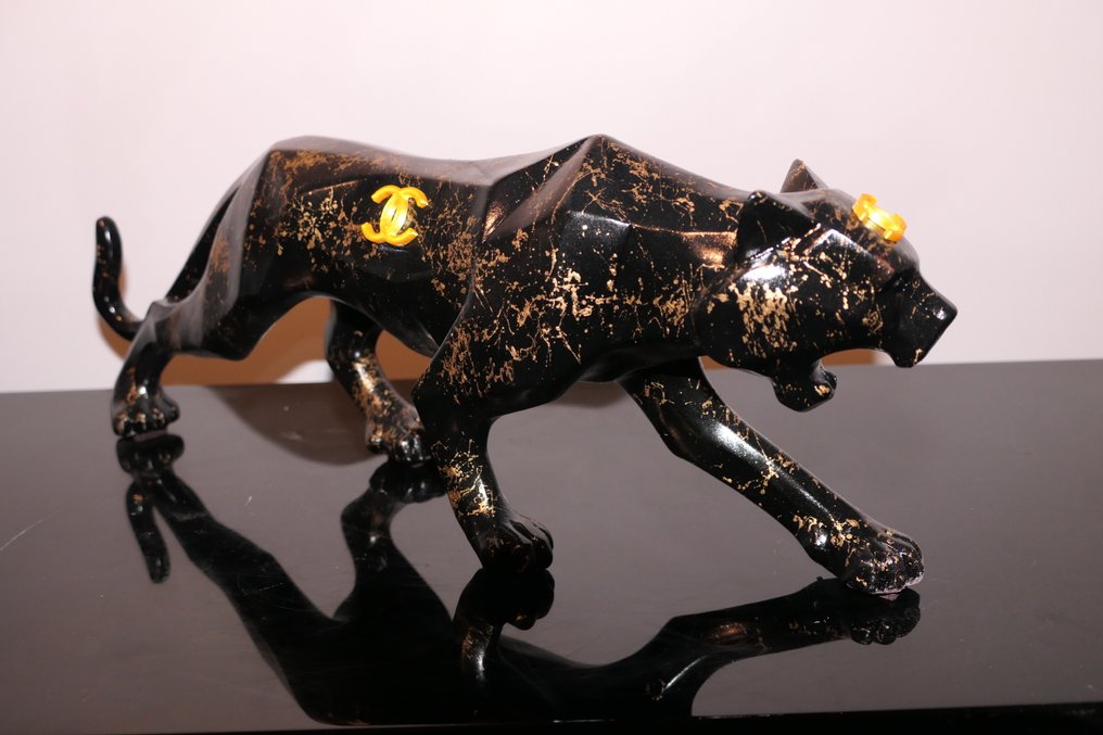 Rich'ART - Panthère version Chanel - XL Size : 46 cm de long #1.0