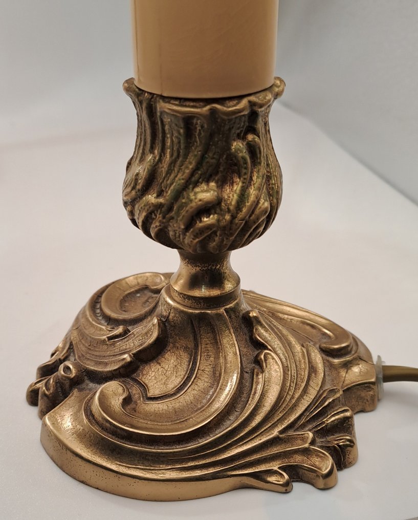 Lampe - Tekstil, Legering - Lampes lysestaker #3.2