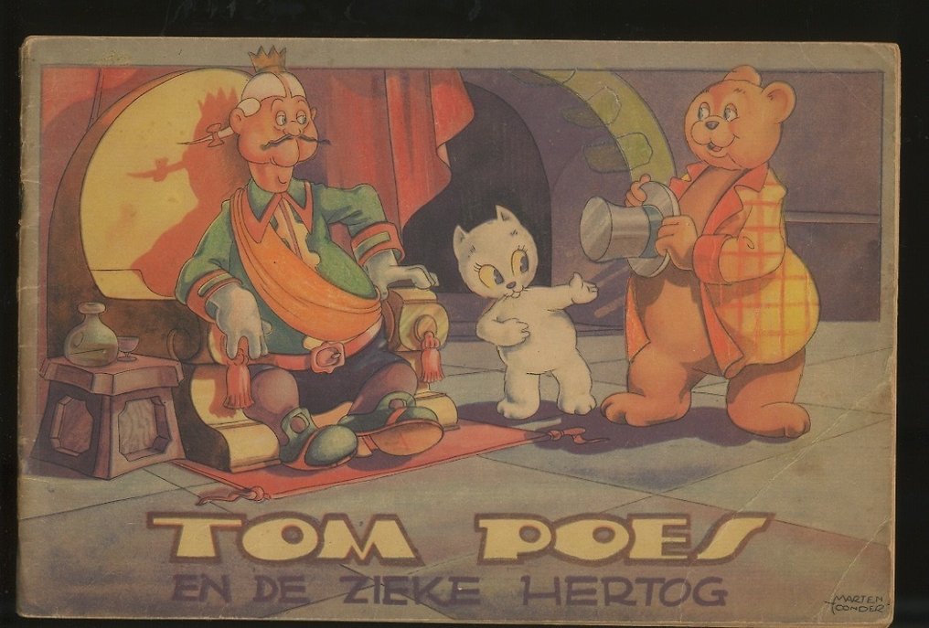 Marten Toonder - Tom Poes en de zieke hertog - De Muinck 1e serie deel 4 - 1 Album - First edition - 1948 #1.0