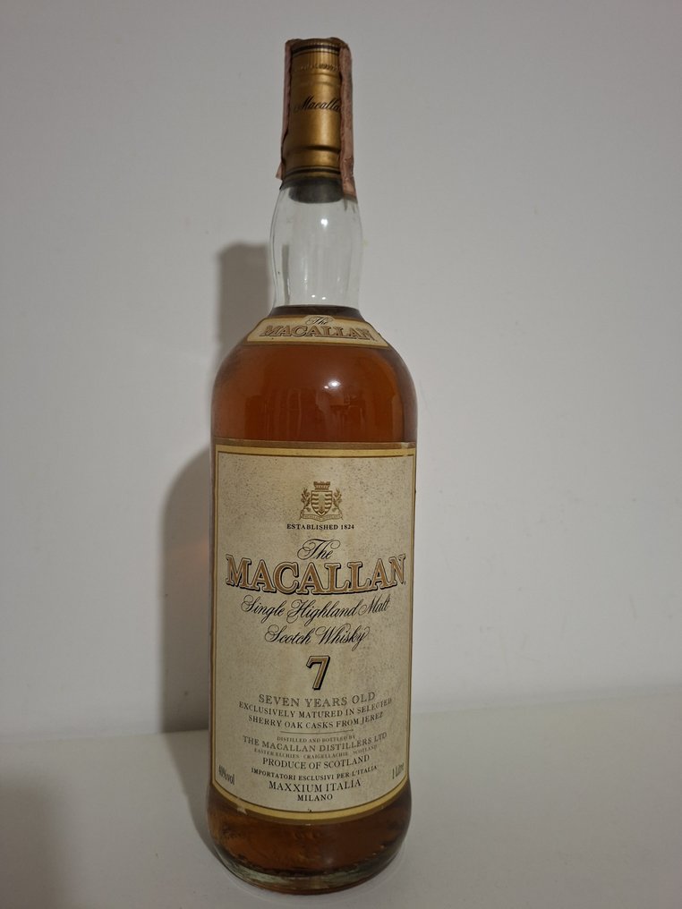 Macallan 7 years old Maxxium Import - b. 2000'erne - 1 Litre #1.0