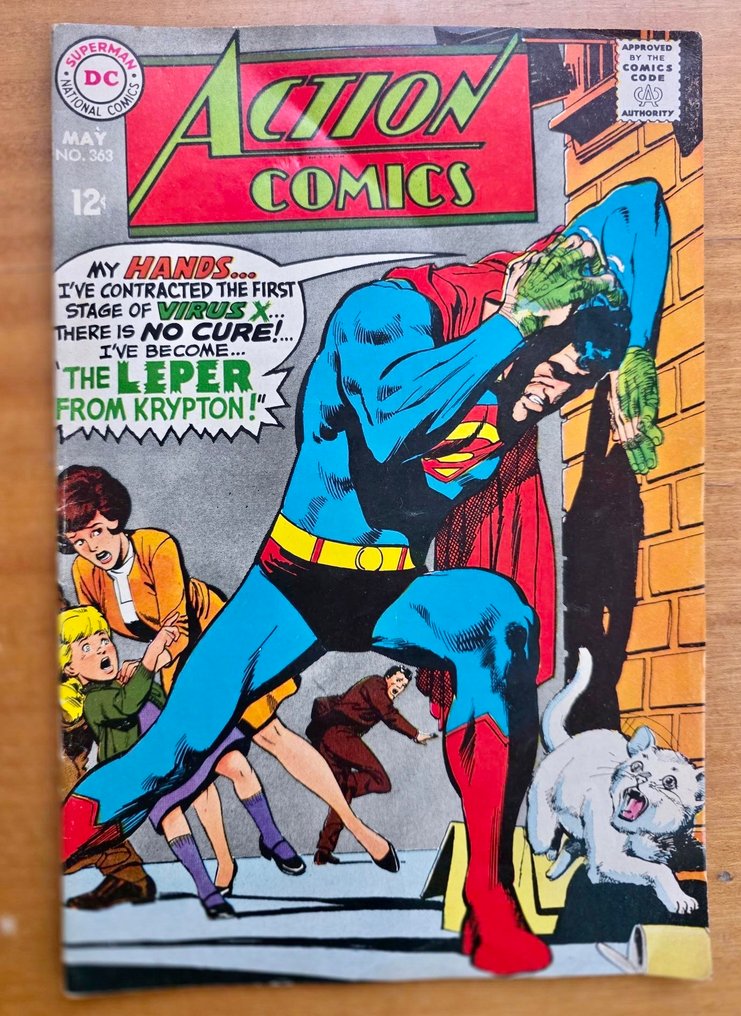 Action Comics #363 - The Leper from Krypton! - 1 Comic - Πρώτη έκδοση - 1968 #1.0
