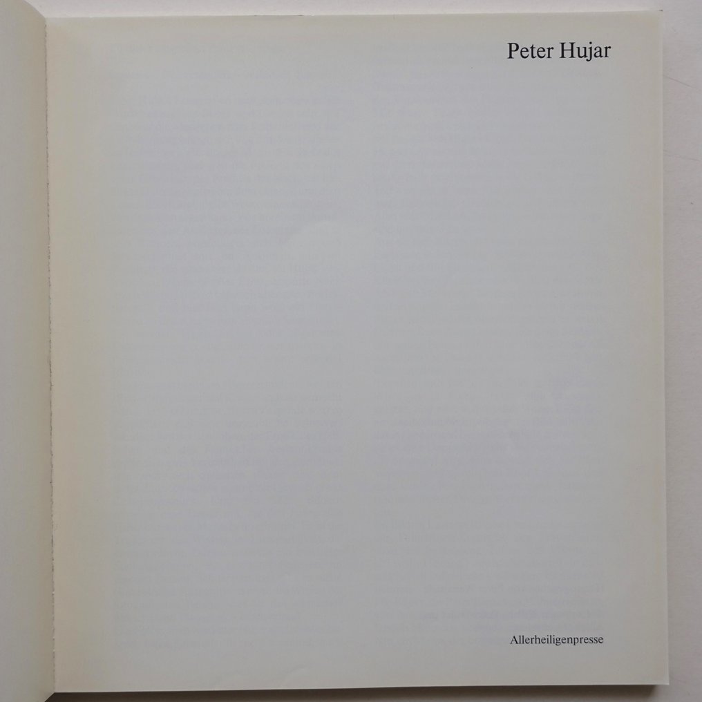 Peter Hujar - Peter Hujar - Allerheiligenpresse - 1981-1981 #1.0