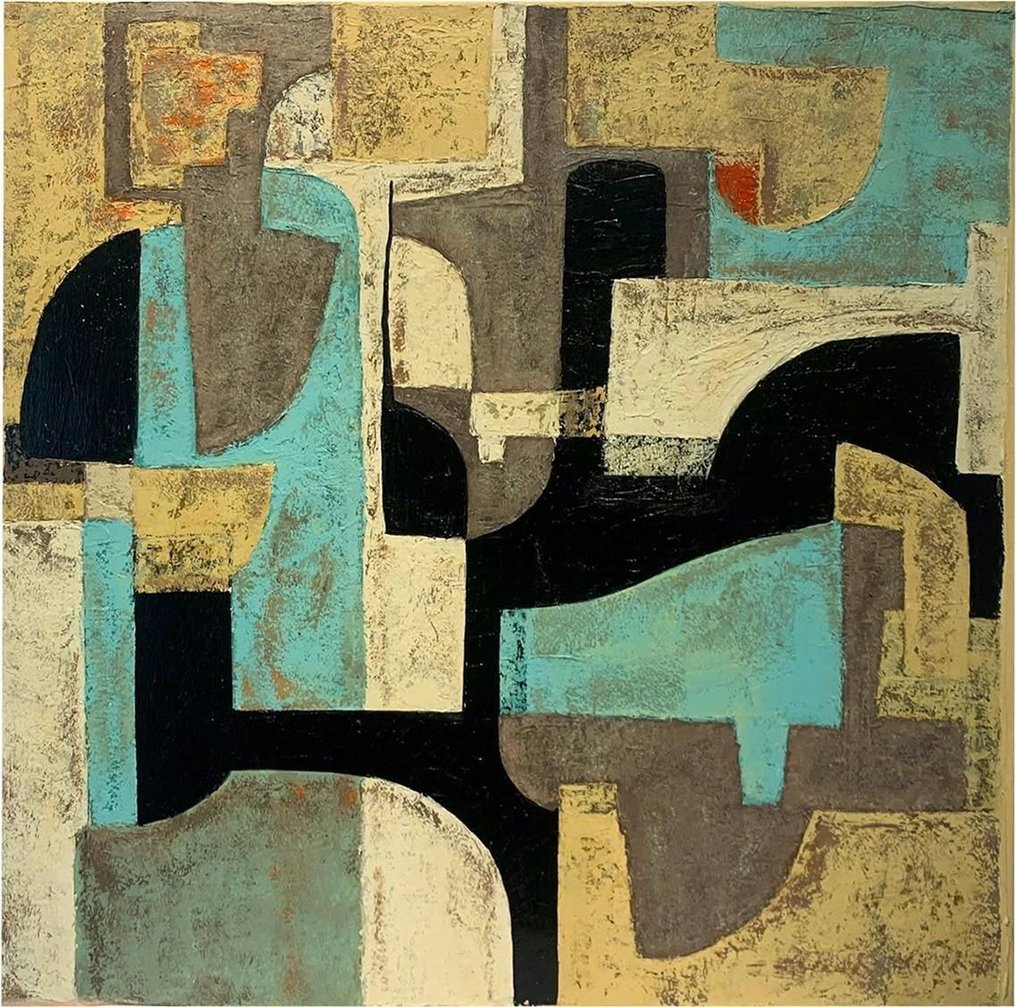 Tung Lam - Géométrie Subtile 100 x 100 cm #1.0