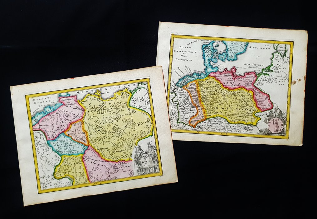 Europe - [LOT de 2] - Europe du Nord-Est / Allemagne / Munich / Berlin; Christopher Weigel & David Kohler - Germania in Seculo V,  P.C.N. / Germaniae - [LOT of 2] - 1701-1720 #1.0