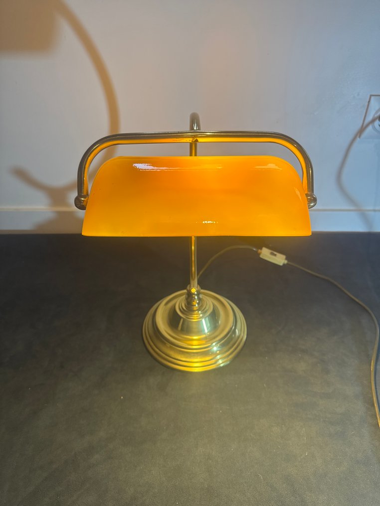 Bordlampe - Messing, Glass #1.0