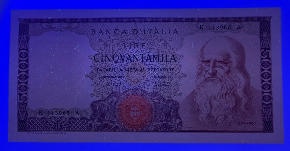 Italy. - 50.000 Lire 16/05/1972 "Leonardo" - Gigante BI 78C; Pick 99 #3.2