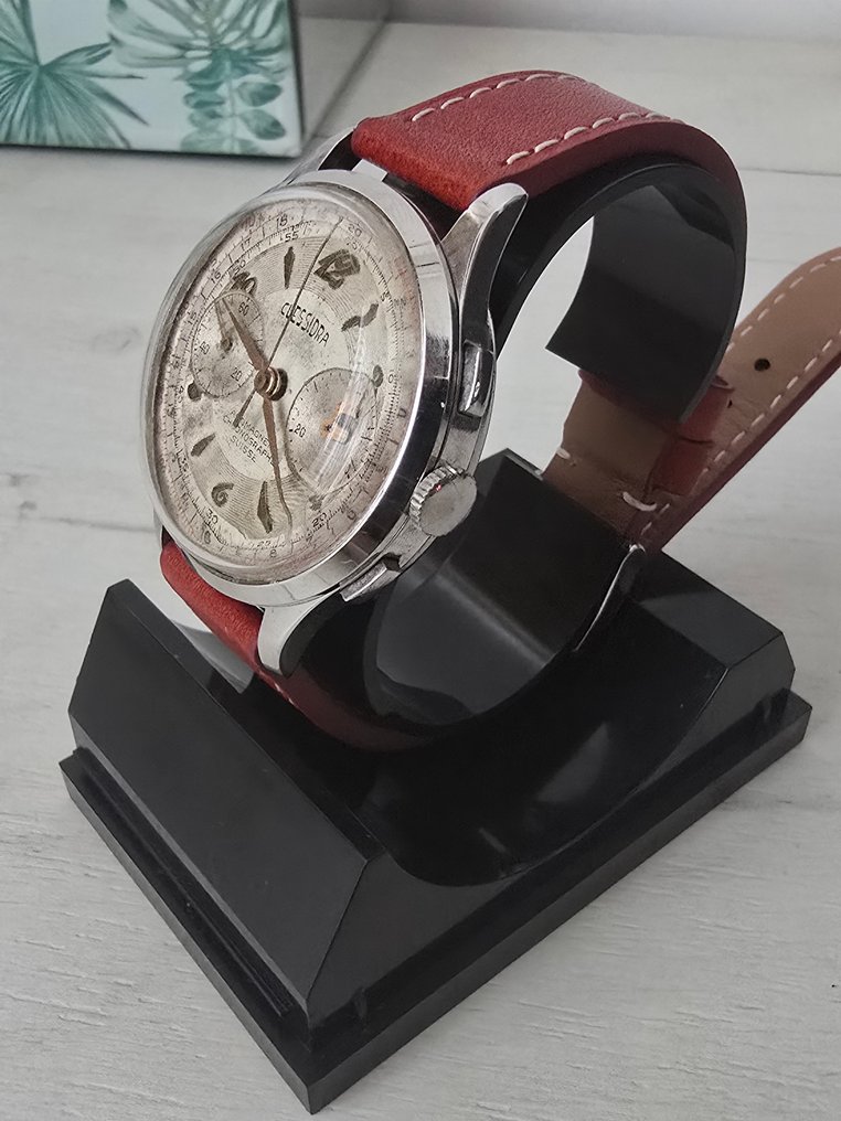 Clessidra - Chronographe Suisse Landeron - Senza prezzo di riserva - Uomo - 1950-1959 #2.1