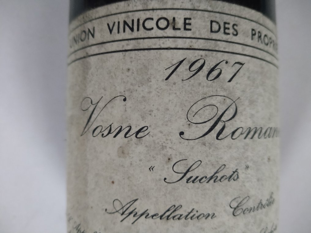 1967 Union Vinicole des Proprietaires "Suchots" - Vosne-Romanée 1er Cru - 1 Φιάλη (0,75L) #3.2