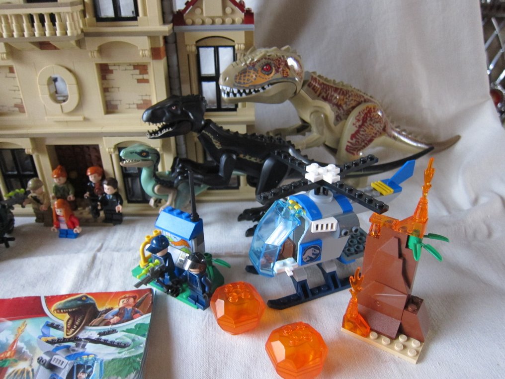 Lego Setat - Jurassic World, Juniors - 10756 Pteranodon Chase JW jr - 75930 JW Indoraptor Rampage at Lockwood Estate + extras #3.2