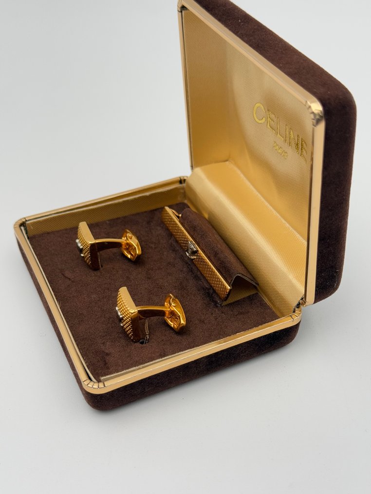 Ohne mindestpreis - Céline - Manschettenknöpfe Goldgefüllt - GP 18K #2.1