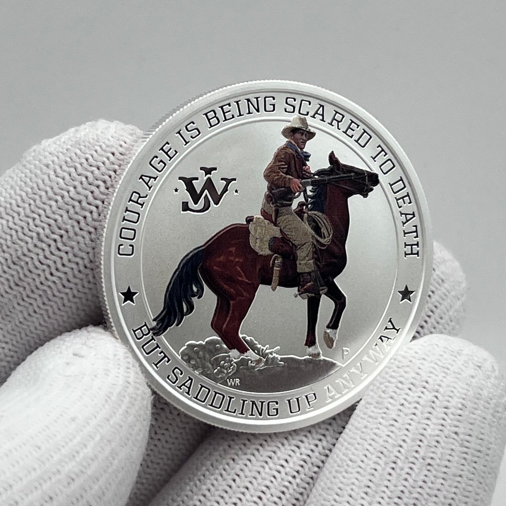 Tuvalu. 1 Dollar Tuvalu 2021 - John Wayne Silver coin 1 oz - Ag999 (Sem preço de reserva) #2.1