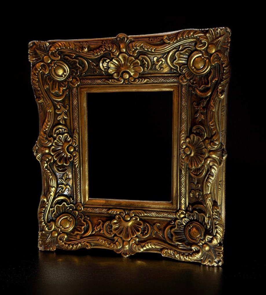 Κορνίζα- Μουσειακό - Χρυσόφυλλο - Γέσο. - Ξύλο #1.0