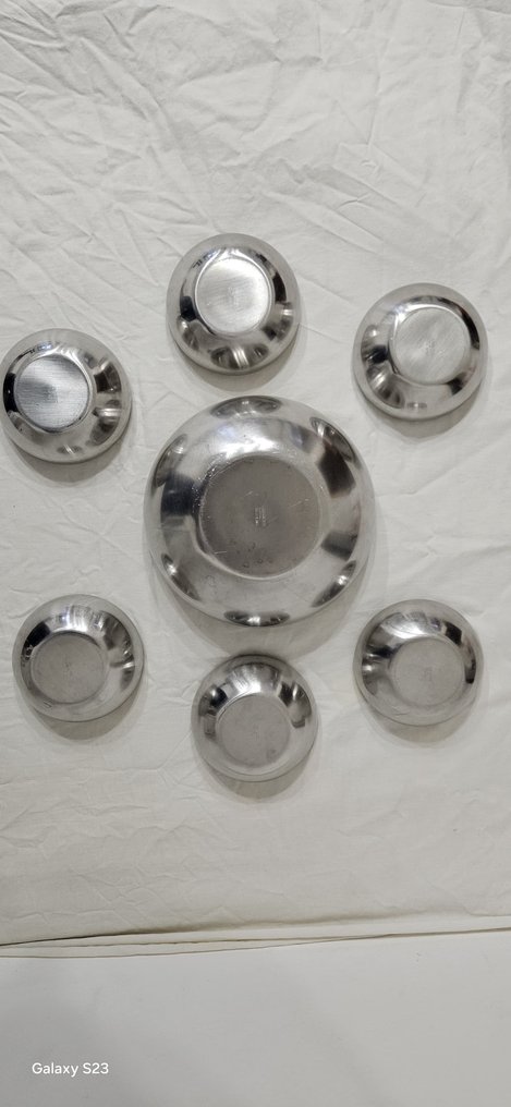 Alessi - Carlo Mazzeri & Anselmo Vitale - Σετ μπολ (7) - 206 - Χάλυβας #4.3