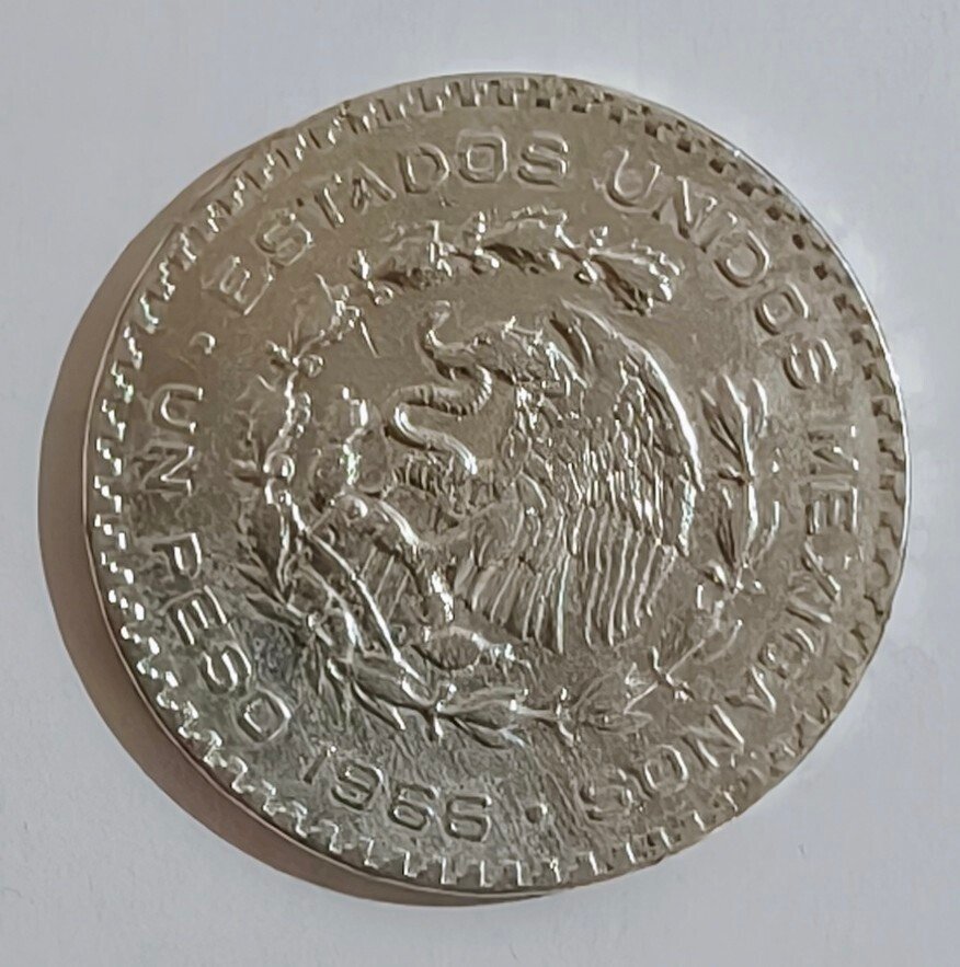 Μεξικό. 1 Peso 1962-1966. Mexico. (Lote de 2 monedas).  (χωρίς τιμή ασφαλείας) #1.0