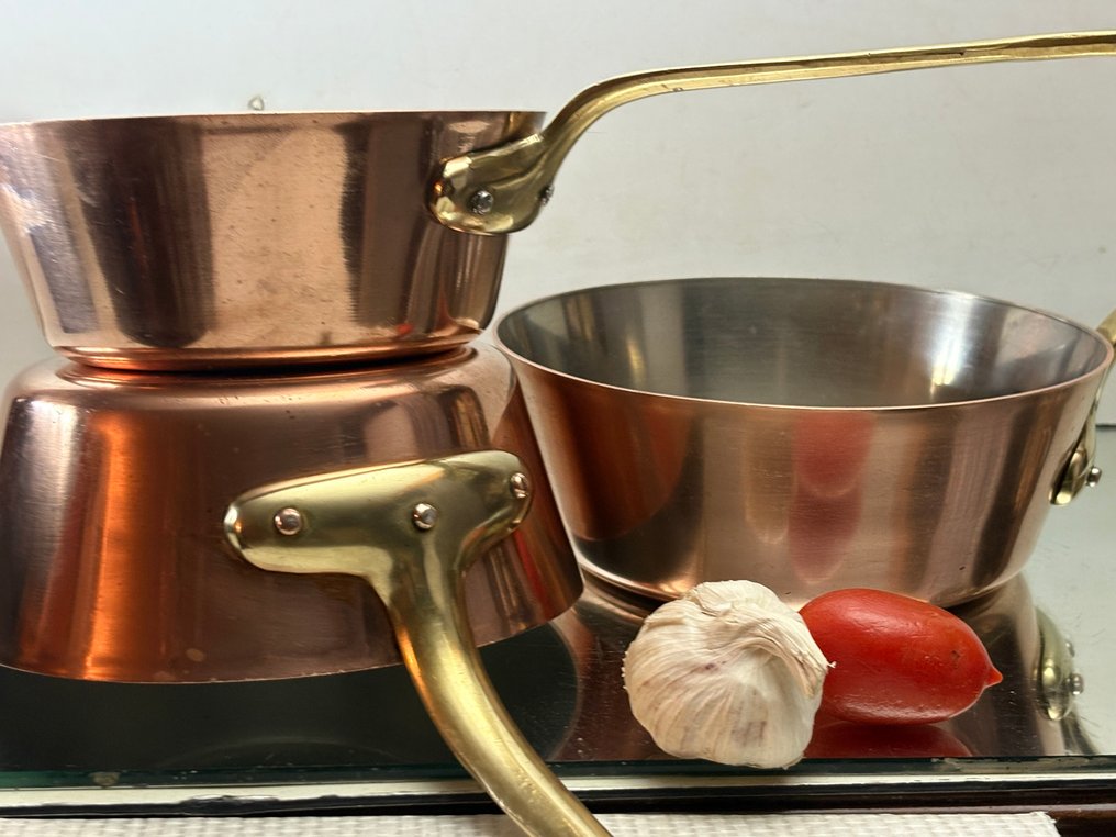 Pande (3) - COOK DRIE professionelle pander - Kobber, Inderside RVS #1.0