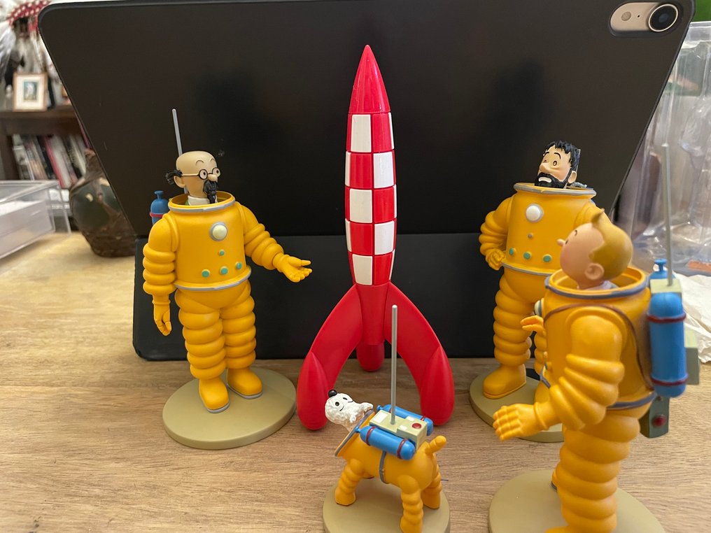 Tintin Set of 5 Moulinsart figurines - Lune - Moulinsart - 2018 #1.0
