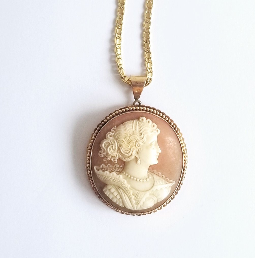 吊坠项链 - 18K包金 黄金 #1.0