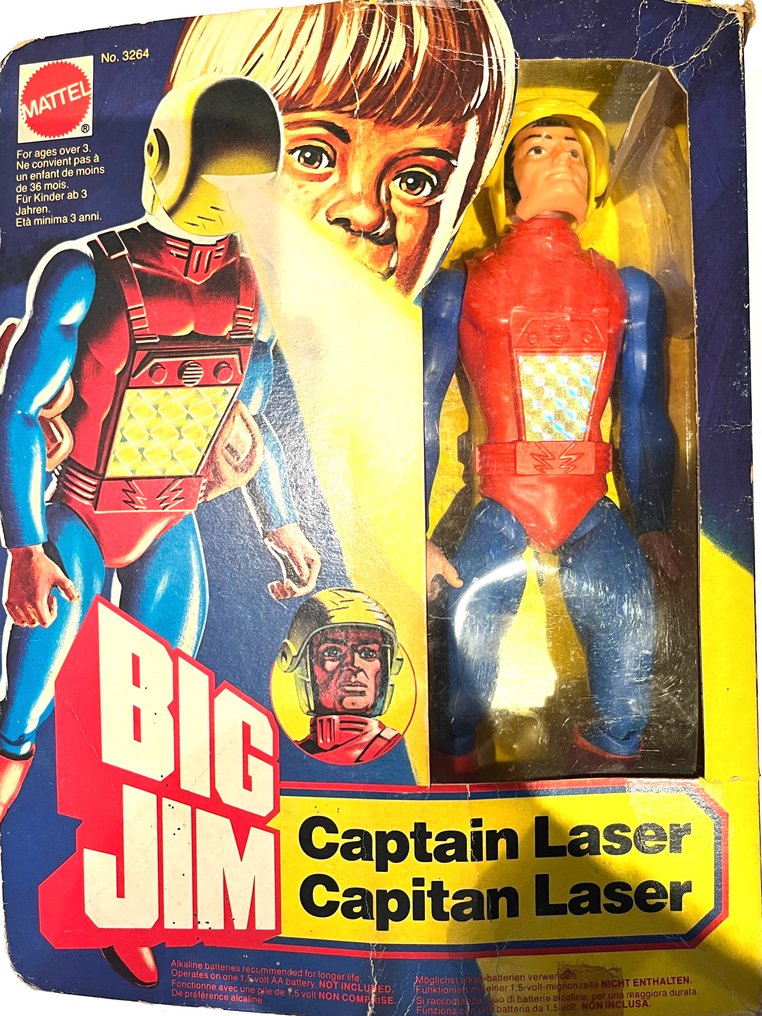 Mattel - Action figure BIG JIM CAPTAIN LASER - 1970-1980 - HONG KONG #1.0