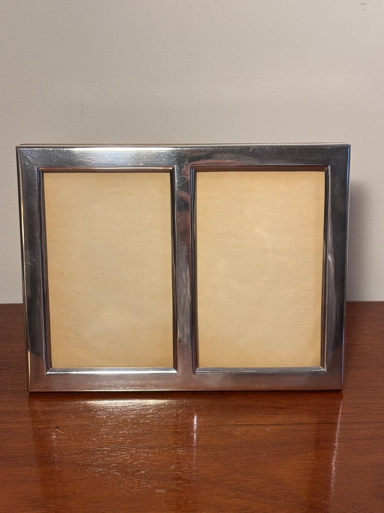 Cadre photo - argent 915 - Marco double #1.0