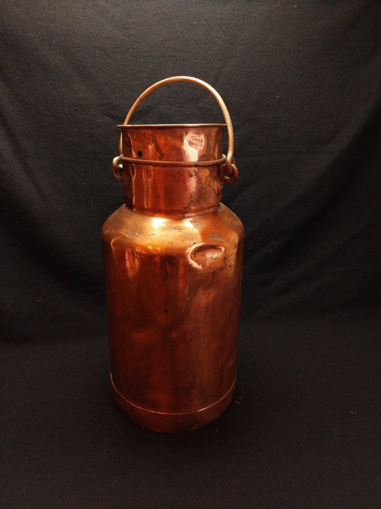 Lattiera - Rame - Brocca di latte in rame rosso #4.3