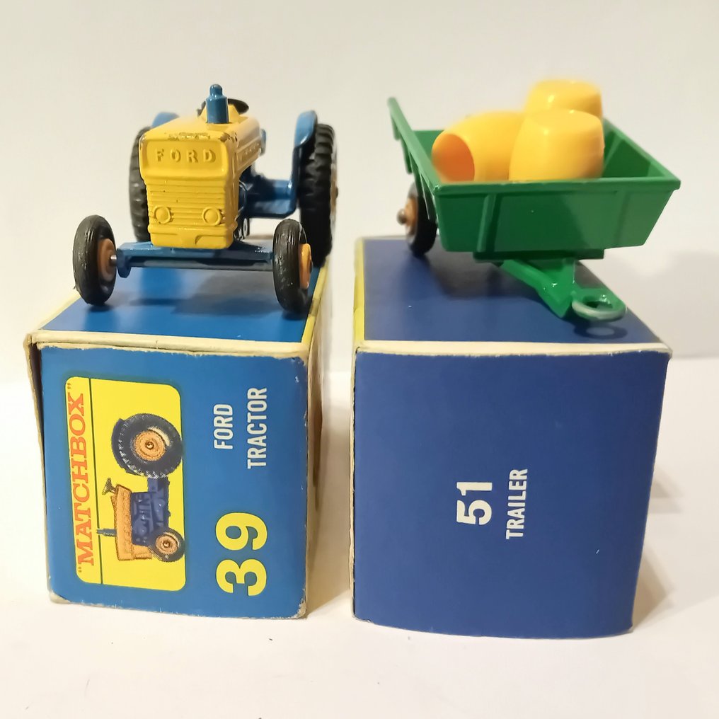Matchbox - Modellandbrugsmaskiner (2) - Ford Tractor (39) Trailer (51) #3.2