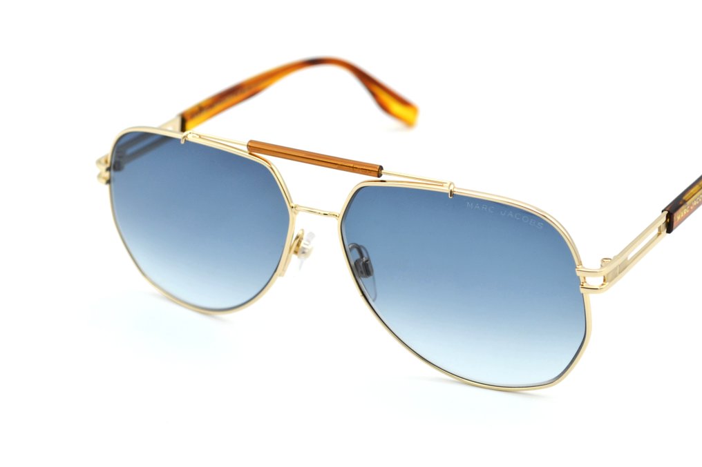 Marc Jacobs - MJ673S HR308 - Gold Metal Design & Blue Lenses Category *2 - *New* - Γυαλιά ηλίου #4.3