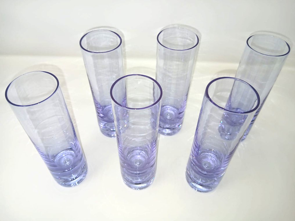 烧杯 (6) - 紫翠宝石玻璃 - 意大利制造 #2.1