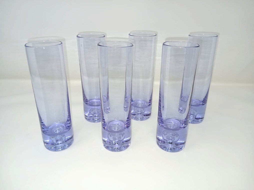 烧杯 (6) - 紫翠宝石玻璃 - 意大利制造 #1.0