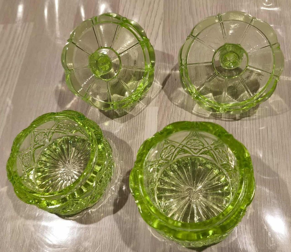 Αρ Ντεκό Σετ τουαλέτας - Val Saint Lambert - Γυαλί - 9 τεμάχια Ouraline #4.3